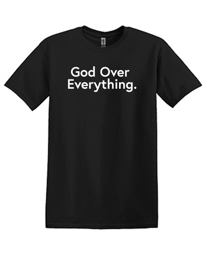 God Over Everything Black T-Shirt