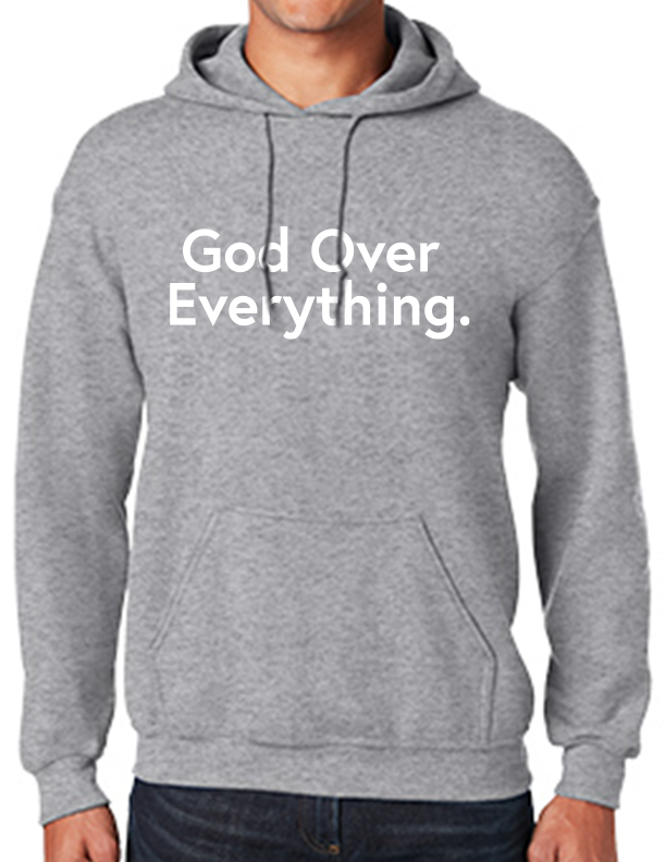 God Over Everything Sports Grey Hoodie